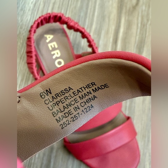 Aerosoles Clarissa Coral Slingback Sandal - Size 6 Wide NWOT - Picture 4 of 8